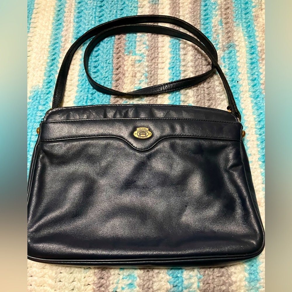Navy blue aigner pocket book